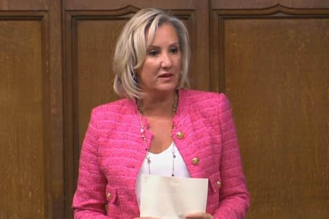 Gosport MP Caroline Dinenage, speaking in the House of Commons