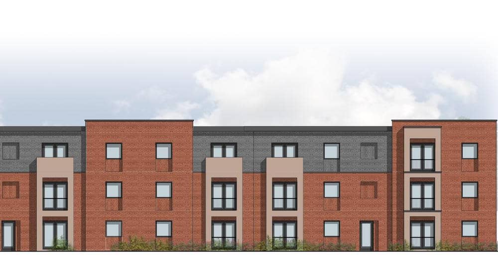 The plans by Thorngate Churcher Trust for housing at the corner of Sealark Road and Grove Road. Picture: Thorngate Churcher Trust