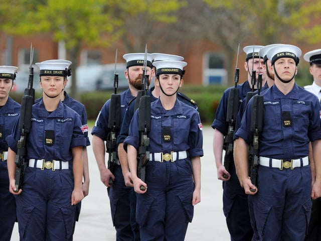 Rehearsals took place at HMS Excellent on Whale Island, Portsmouth on Friday, April 28, for the King's coronation ceremony.