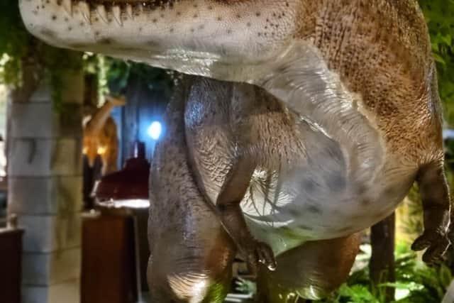 Customers get to enjoy 'Prehistoric pizzas' and other historic creations on its menu.