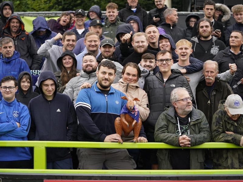 1,037 Pompey fans - and one inflatable kangaroo - made the midweek trip to Forest Green Rovers for the Carabao Cup game at New Lawn.