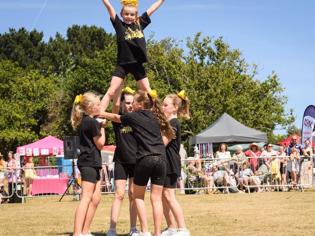 The Fantasy All Stars display team put on a show for the festival.
Picture: Keith Woodland (090721-61)