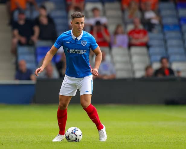 Callum Johnson made 48 appearances and scored once during his time at Fratton Park. Picture: Nigel Keene/ProSportsImages