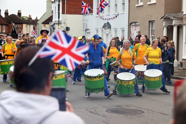 Big Noise Samba Band were in the parade