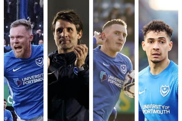 From left: Aiden O'Brien, Danny Cowley, Ronan Curtis and Tyler Walker