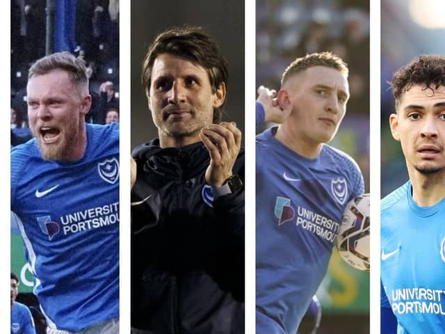 From left: Aiden O'Brien, Danny Cowley, Ronan Curtis and Tyler Walker
