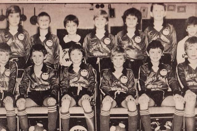 CASTLE TOWN (portchester) U11s: Back (from left): Brian Holmes, Andrew Boniface, Arash Daveshuar, Nicholas Cox, James Derry, Rupert Coleman, Paul Willis. Front: Stephen Bennett, John Carter, Justin Andrews, Adam Gaylor, Andrew Sanderson, Antony Neville