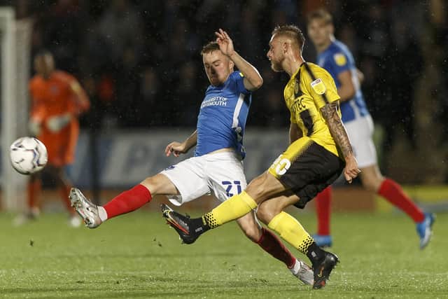 Joe Morrell has made nine appearances for Pompey since turning down Ipswich in favour of a Fratton Park move. Picture: Daniel Chesterton/phcimages.com