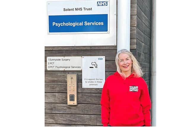 The Poppy Factory's employment consultant, Lisa Battersby, who is embedded within NHS Solent’s Talking Change mental health service.
