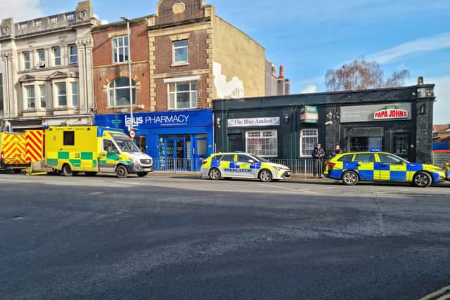 Kingston Road street attack in Portsmouth leaves man fighting for life. Picture: Stu Vaizey