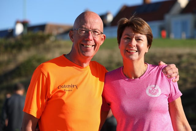 Nigel and Fiona Emery both completed their 50th parkrun. Picture: Chris Moorhouse
