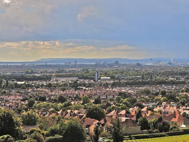 The Portsmouth North constituency, seen from Portsdown Hill