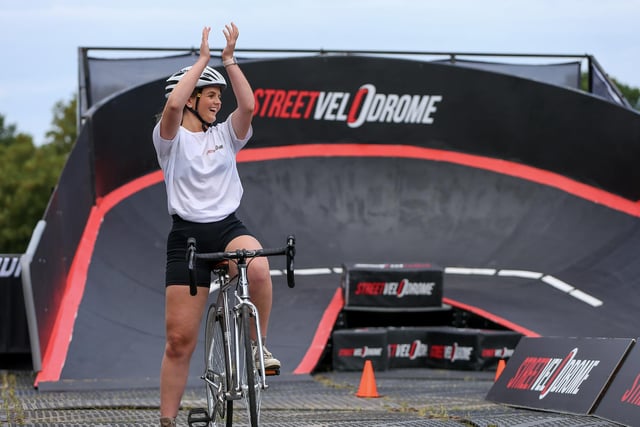 In July Southsea Common was adorned with a street velodrome circuit to mimic an Olympic style track. Pro cyclist Jess Watts was in attendance for the pop-up event. 

Picture: Chris Moorhouse