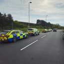 Large emergency service response to serious incident below M275