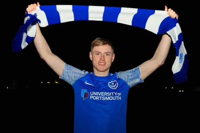 Paddy Lane after his signing from Fleetwood