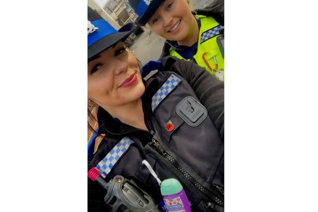 The selfie posted to the Portsmouth Police Facebook page. Picture: Hampshire Constabulary