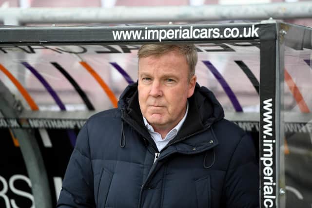 Kenny Jackett admitted Pompey pressure after the abysmal 4-1 defeat to Northampton. Picture: Dennis Goodwin/ProSportsImages