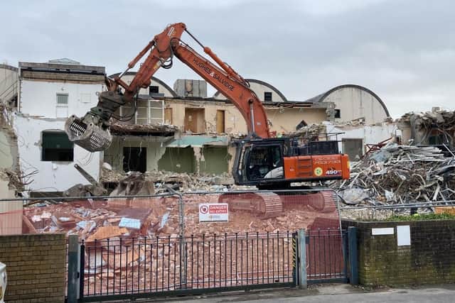 The former magistrates' court in Trinity Street, Fareham, has now been demolished