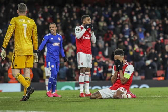 Arsenal crashed out of Europe last Thursday.