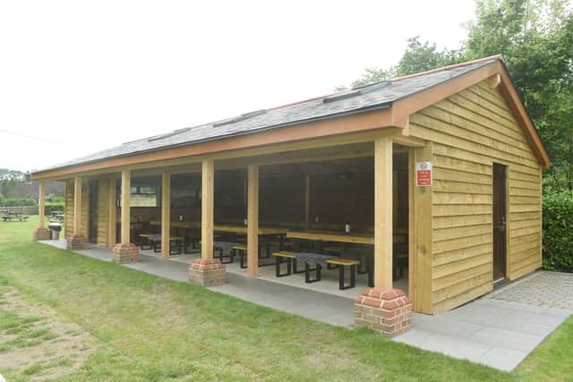 A new pavilion barn has been built, which is among many renovations at the pub over the past two years. Picture: Sarah Standing (230622-836)