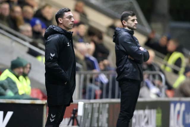 Scott Brown and John Mousinho last night.