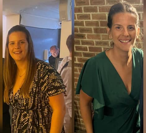 Pippa before and after losing weight with Slimming World