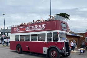 A full compliment of passengers about to enjoy the heritage service