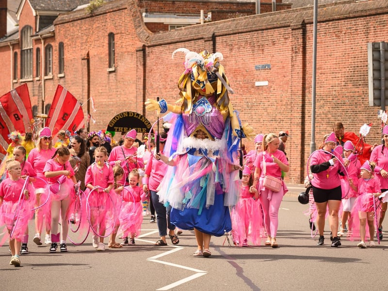 Portsea carnival 2023 - Local people taking part in the circus-themed parade on Saturday, August 12.