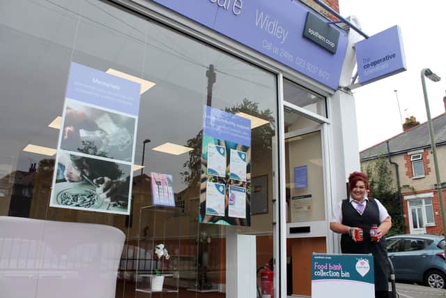 Linda Docherty has been working at Southern Co-op for over two years and recently moved to its branch of The Co-operative Funeralcare in Widley.