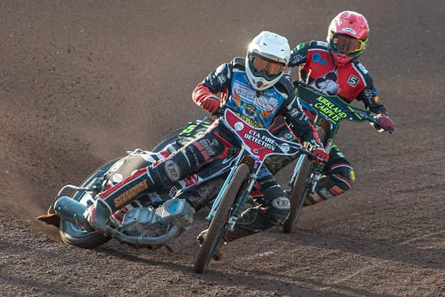 Ben Morley in action for the Isle of Wight Wightlink Warriors. Pic: Ian Charles