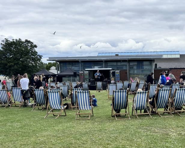 Lennon Taylor performing at St Vincent College's Summer Fest