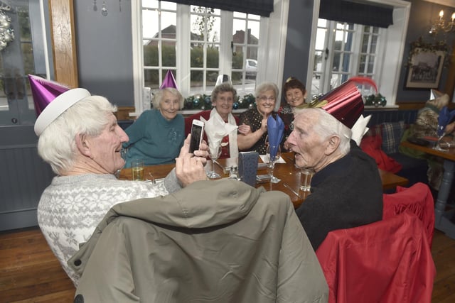 The annual Christmas lunch for OAPs at the White Hart pub in Denmead on Tuesday, December 5, 2023.

Picture: Sarah Standing (051223-3092)