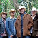 Los Pacaminos with Paul Young, third from left
