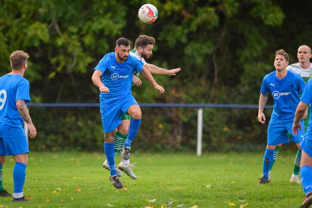 Paulsgrove (blue) v Moneyfields. Picture: Keith Woodland