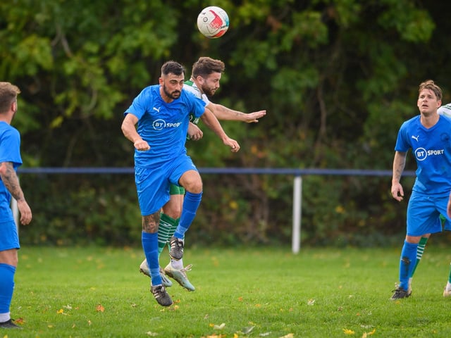 Paulsgrove (blue) v Moneyfields. Picture: Keith Woodland