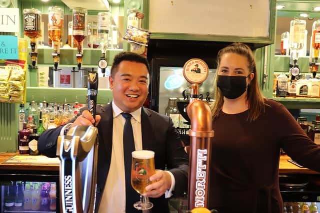 Havant MP Alan Mak has been visiting pubs in his area to see how government support has led to landlords' expansion plans.