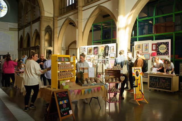 Pictured is: The Exhibition space with traders standsPicture: Keith Woodland (260221-3)