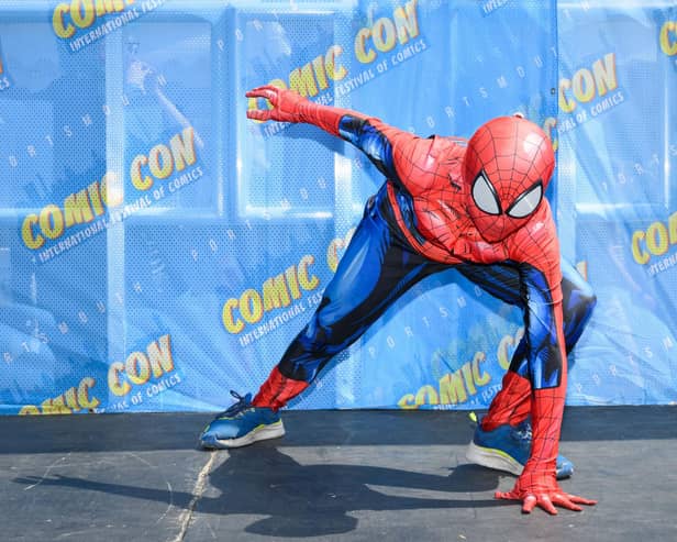 The Children's best dressed Comic Con character competition. Spiderman. Picture: Keith Woodland (110521-220)