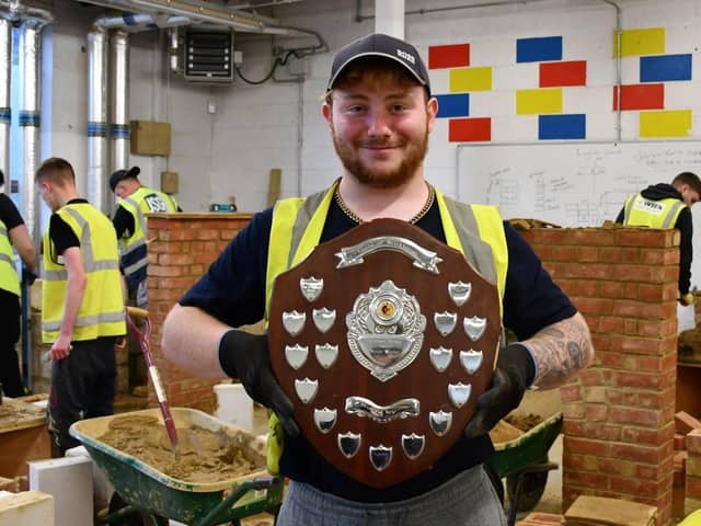 Jago Gamblin, Level 2 Bricklaying student from Fareham College.