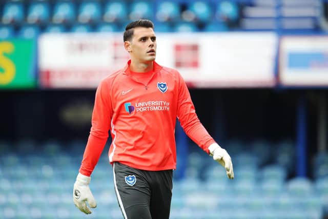 Duncan Turnbull makes his Pompey debut in tonight's Papa John's Trophy clash at Peterborough. Picture: Joe Pepler