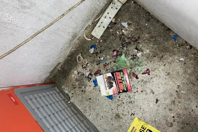 Istanbul Restaurant in Osborne Road, Southsea, was ordered to close under a hygiene emergency prohibition order granted by Portsmouth magistrates on Tuesday, May 18. It comes after Portsmouth City Council's environmental health team sought the closure. 

Picture shows 'rat and mice droppings on floor of rear store with shelves removed - evidence of rat droppings demonstrates rodent activity - high risk of contamination'.

Picture: Portsmouth City Council