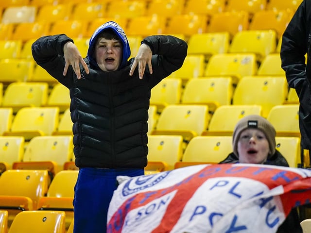 Around 1,800 Pompey fans were in raucous voice in the 1-0 victory at Port Vale.