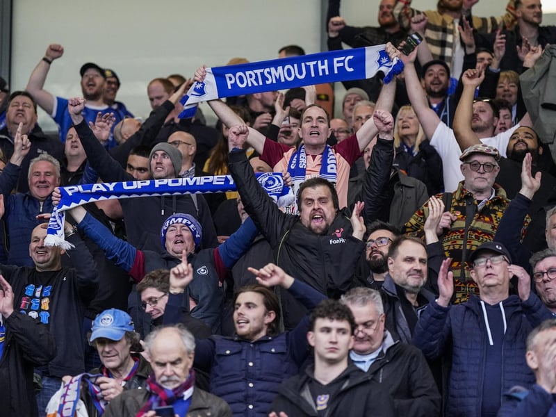 4,019 Pompey fans enjoyed the Blues' 1-0 win at Peterborough