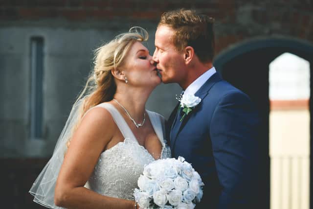 The McGarrys on their wedding day. Picture: Beside The Seaside Photography