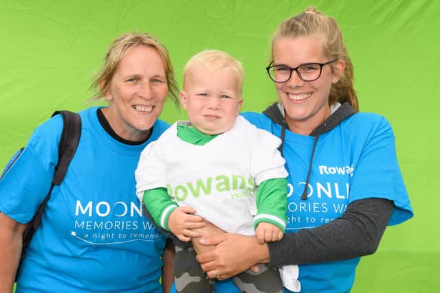The Rowan's Hospice is hosting a fundraising walk called Moon and Stars Memory Walk
Pictured is: Jackie, Joseph and Katie Rollings
Picture: Keith Woodland (310721-16)