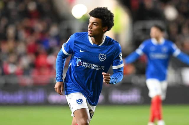 Tayo Singerr scored in Pompey’s 3-1 win at the Hawks in the previous round of the Portsmouth Senior Cup. Picture: Graham Hunt