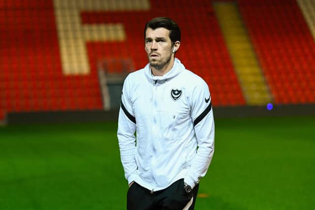 John Marquis has been restored to Pompey's starting XI against Exeter this evening. Picture: Graham Hunt/ProSportsImages