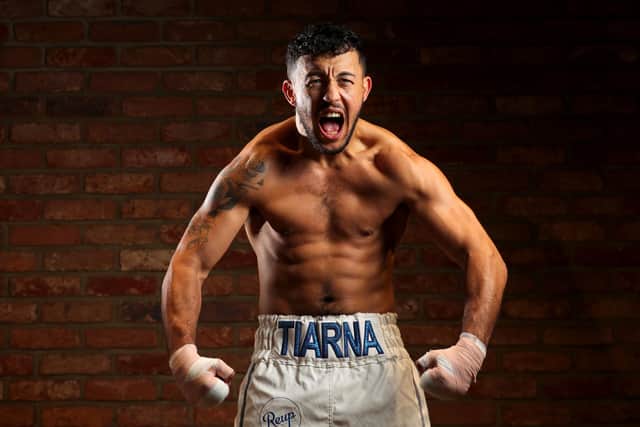 Mikey McKinson poses for a portrait during a photo session at Brown's Gym. Photo by James Chance/Getty Images.