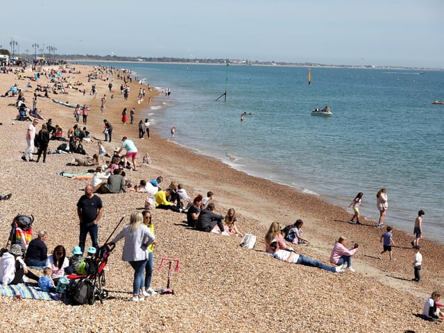 Busy for the first warm weather of the year