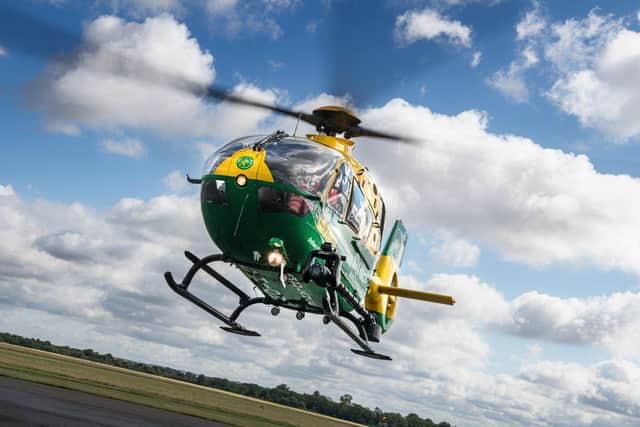 The Hampshire and Isle of Wight Air Ambulance is celebrating 15 years of service. Credit: Manchester Commercial Photographer Tim Wallace.